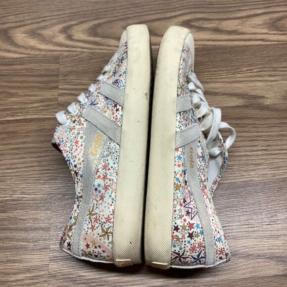 Gola Coaster Liberty Fabric \ Trainers Sneaker Whispering Stars US 9 UK 7 - Picture 2 of 13